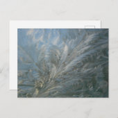 Belle do-it-yourself Carte postale Fleur de Glace (Devant / Derrière)