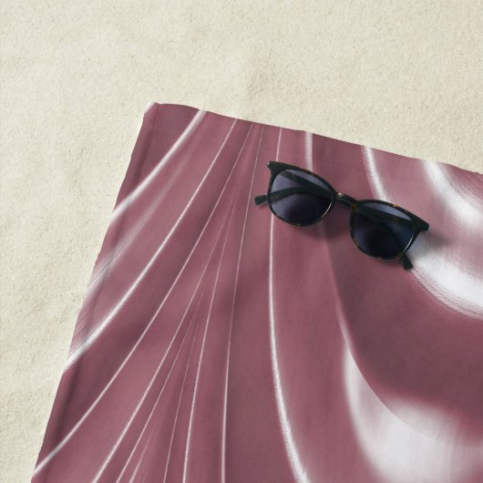 Belle Dverkrachting Petal Elegant Pattern Monogram Strandlaken (In situ)