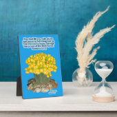 Belle écriture de cactus Plaque Romans 15:13 (Côté)