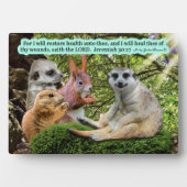 Belle écriture de guérison Plaque Jérémie 30:17 (Devant)