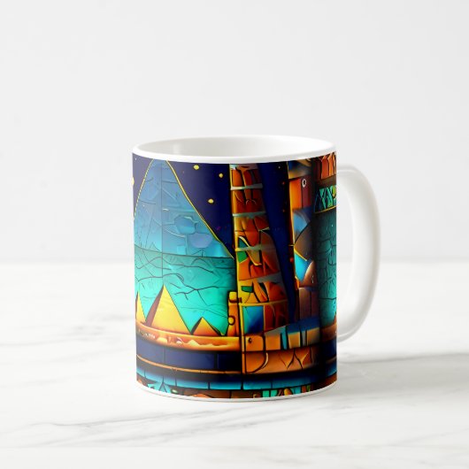 Belle Egypte Hiéroglyphes Coffee Mug Sets (Devant droit)