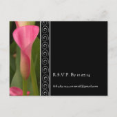 Belle Elégante Cala Rose Lily Invitation (Dos)