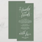 Belle Elégante Carte de réglage Merci (Devant / Derrière)