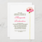 belle élégante conception nuptiale invitations dou (Devant / Derrière)