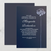 belle élégante conception nuptiale invitations dou (Devant / Derrière)