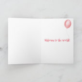 Belle éléphant nouvelle carte personnalisée bébé ( (Intérieur)