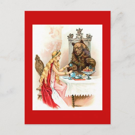 Belle en het Beest Briefkaart (Voorkant)