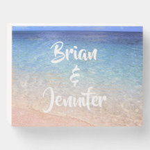 Belle enseigne Hawaiian Beach Wooden Box