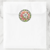 Belle enveloppe mariage rose scellés autocollants (Sac)