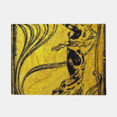 Belle Epoque, Art Nouveau, , goud, zwart, vrouw Deurmat (Voorkant)