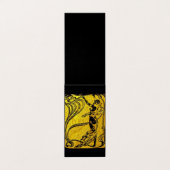 Belle Epoque, Art Nouveau, , goud, zwart, vrouw Visitekaartjes (Buitenkant ongevouwen)