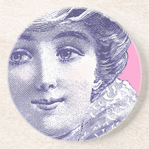Belle Epoque Beauty  Mode Bord Zandsteen Onderzetter