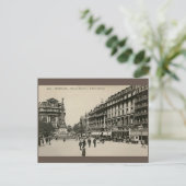 Belle Epoque Brussels Place de Broucker Briefkaart (Staand voorkant)