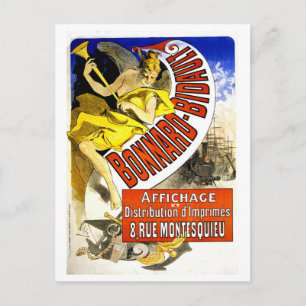  Belle epoque Franse poster printers Cheret Briefkaart