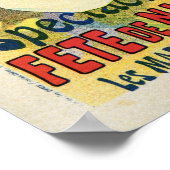  belle epoque jardin de Paris Poster (Hoek)