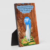 Belle Eskie Scripture Plaque Proverbes 16:9 (Côté)