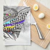 Belle et colorée Cheval Serviette de cuisine (Quart Plié)