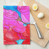 Belle et colorée colibri Serviette de cuisine (Quart Plié)