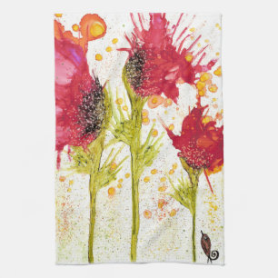 Belle et colorée serviette de cuisine