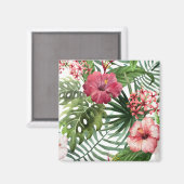 Belle et élégant Tropical Floral | Magnet (Recto/Verso)