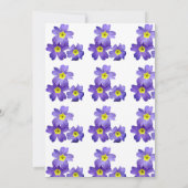 Belle et élégante carte Mariage florale (Dos)