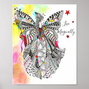 Belle et magique Poster de la Reine Fée