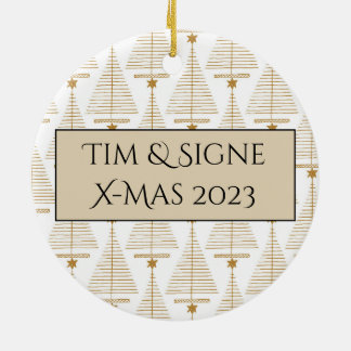 Belle et simple photo de Noël Ornement d'arbre