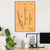 Belle et Unique Impression de Brevet de Guitare Él (Bureau à domicile)