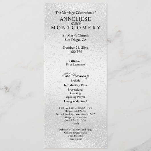 Belle Étincelle Blanche - Programme (Devant)