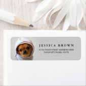 Belle étiquette d'adresse de retour personnalisée (En situation)