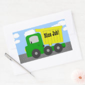 Belle étiquette de camion de travail (Enveloppe)