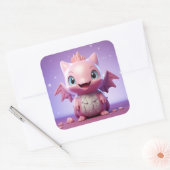Belle étiquette de dragon bébé (Enveloppe)