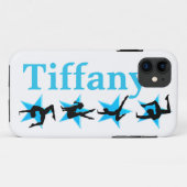 BELLE ÉTOILE BLEUE COQUE IPHONE GYMNASTIQUE PERSON (Dos (Horizontal))