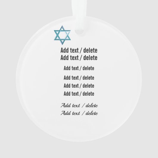 Belle étoile de David (dos)