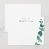 Belle Eucalyptus Mariage Merci Cartes (Devant / Derrière)