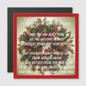 Belle Expressions Carte de vacances magnétique (Devant / Derrière)