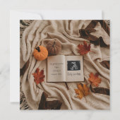Belle faire-part de grossesse automnale (Devant)