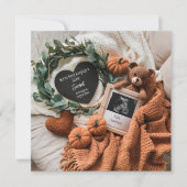 Belle faire-part de grossesse d'automne (Devant)