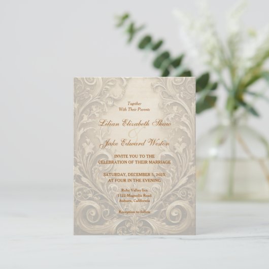 Belle Faire-part de mariage (Debout devant)