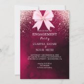 Belle faire-part de mariage abstraite design (Devant)