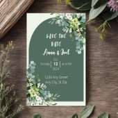 Belle Faire-part de mariage de verdure Sage