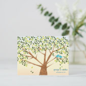 Belle Faire-part de mariage d'Oiseaux (Debout devant)