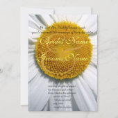 Belle Faire-part de mariage Elegant Daisy (Devant)