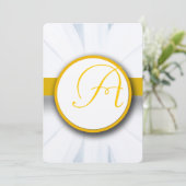 Belle Faire-part de mariage Elegant Daisy (Debout devant)