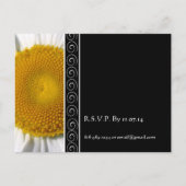 Belle Faire-part de mariage Elegant Daisy (Dos)