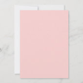 belle faire-part de mariage florale rose vif (Dos)