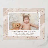 Belle Faire-part de naissance aux étoiles (Recto)