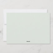 Belle Faire-part de naissance Bébé verdoyante (Dos)