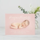 Belle Faire-part de naissance de superposition de (Debout devant)