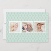 Belle Faire-part de naissance de superposition de (Dos)